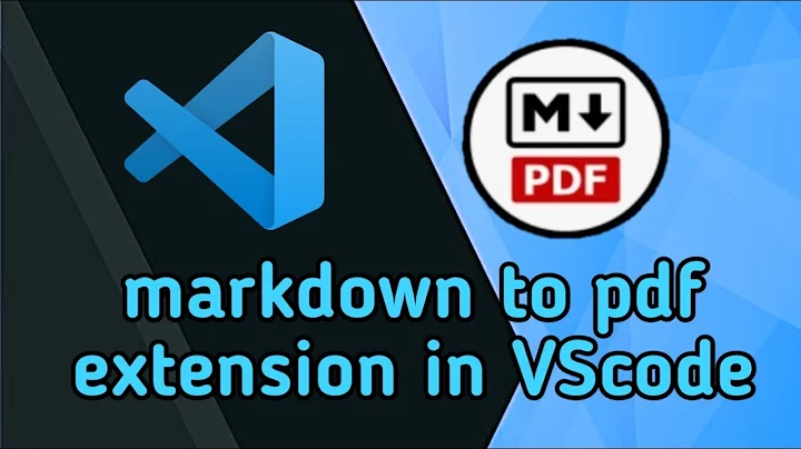 Markdown to PDF extension in VSCode