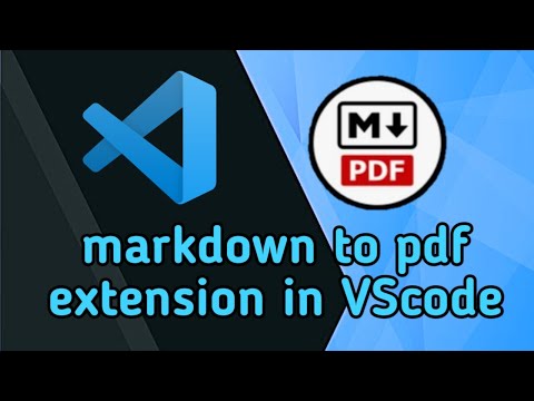 Markdown to PDF extension in VSCode