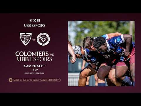 Aperçu de la vidéo « Espoirs : Colomiers - UBB (J3) 2026-2027 »