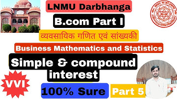 #Lnmu_Bcom_business_math_and_statistics_VVI questions_2021