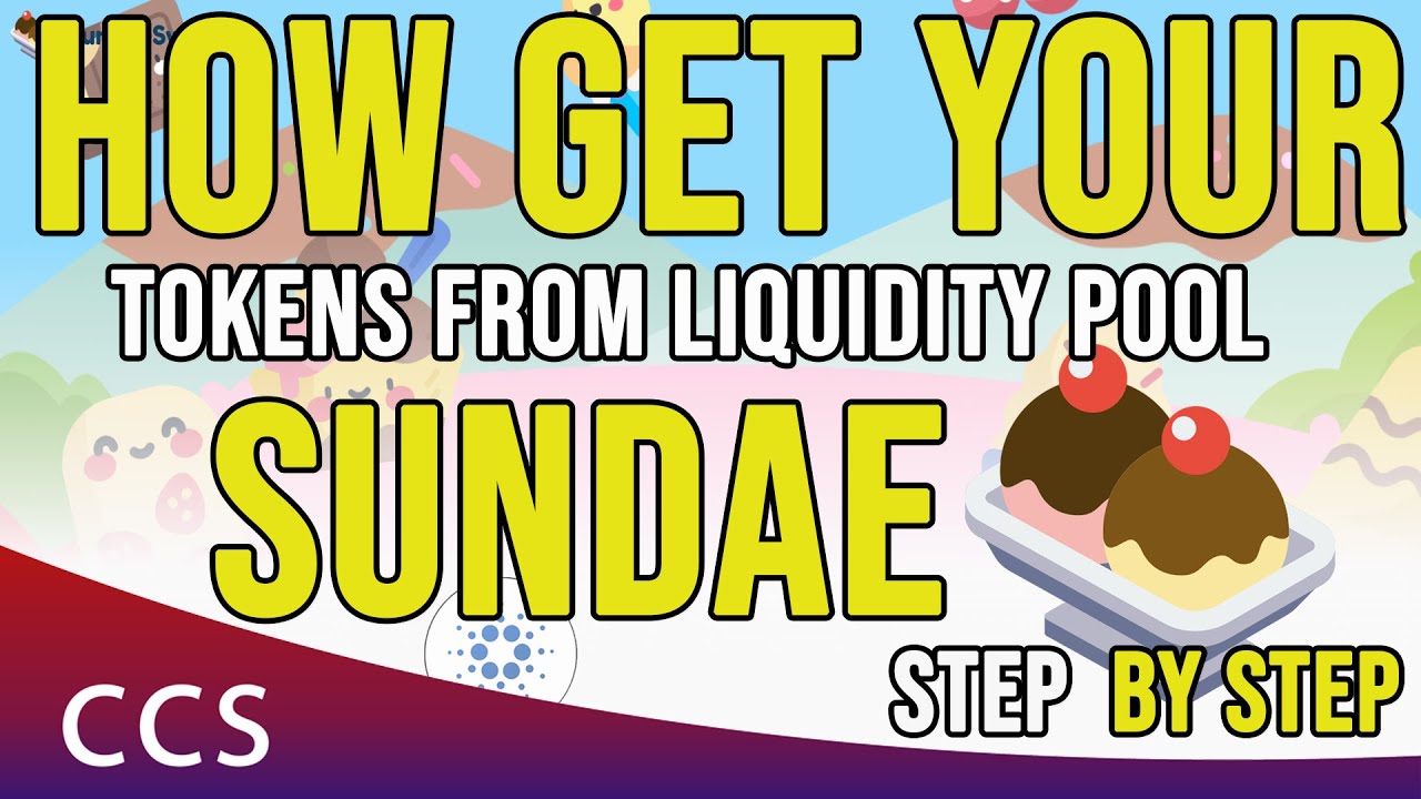 How Get SUNDAE Tokens From CARDANO Liquidity Pool -  Step by Step Tutorial