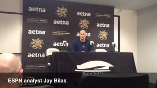 ESPN analysts Jay Williams and Jay Bilas