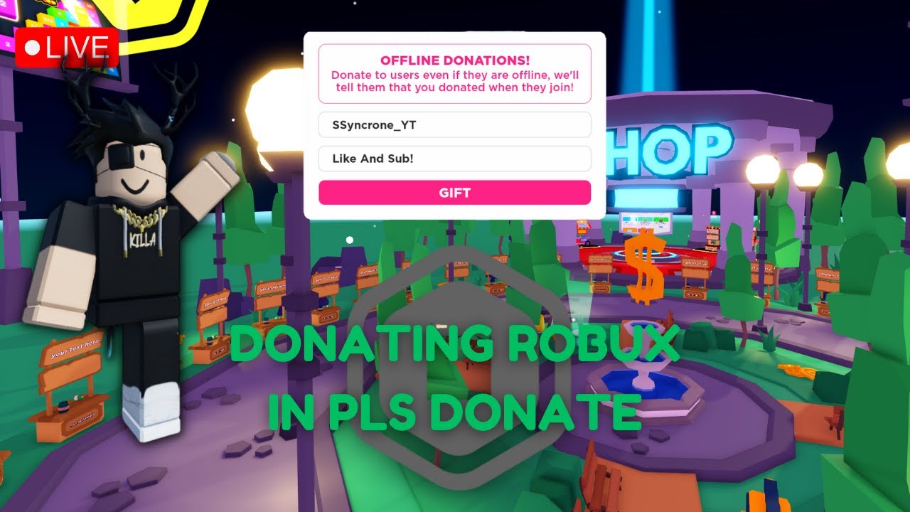 [🔴PLS DONATE LIVE] OFFLINE DONATING ROBUX TO VIEWERS - YouTube