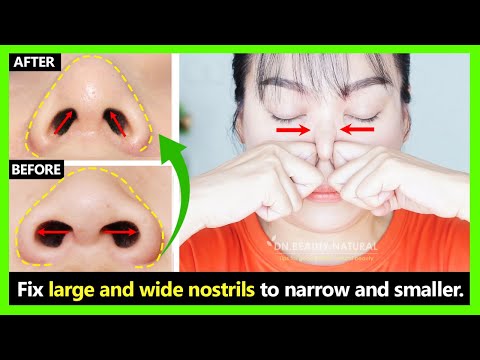 Fast result!! How to fix big & wide nostrils to be narrow smaller with Nose Exercise & Massage.