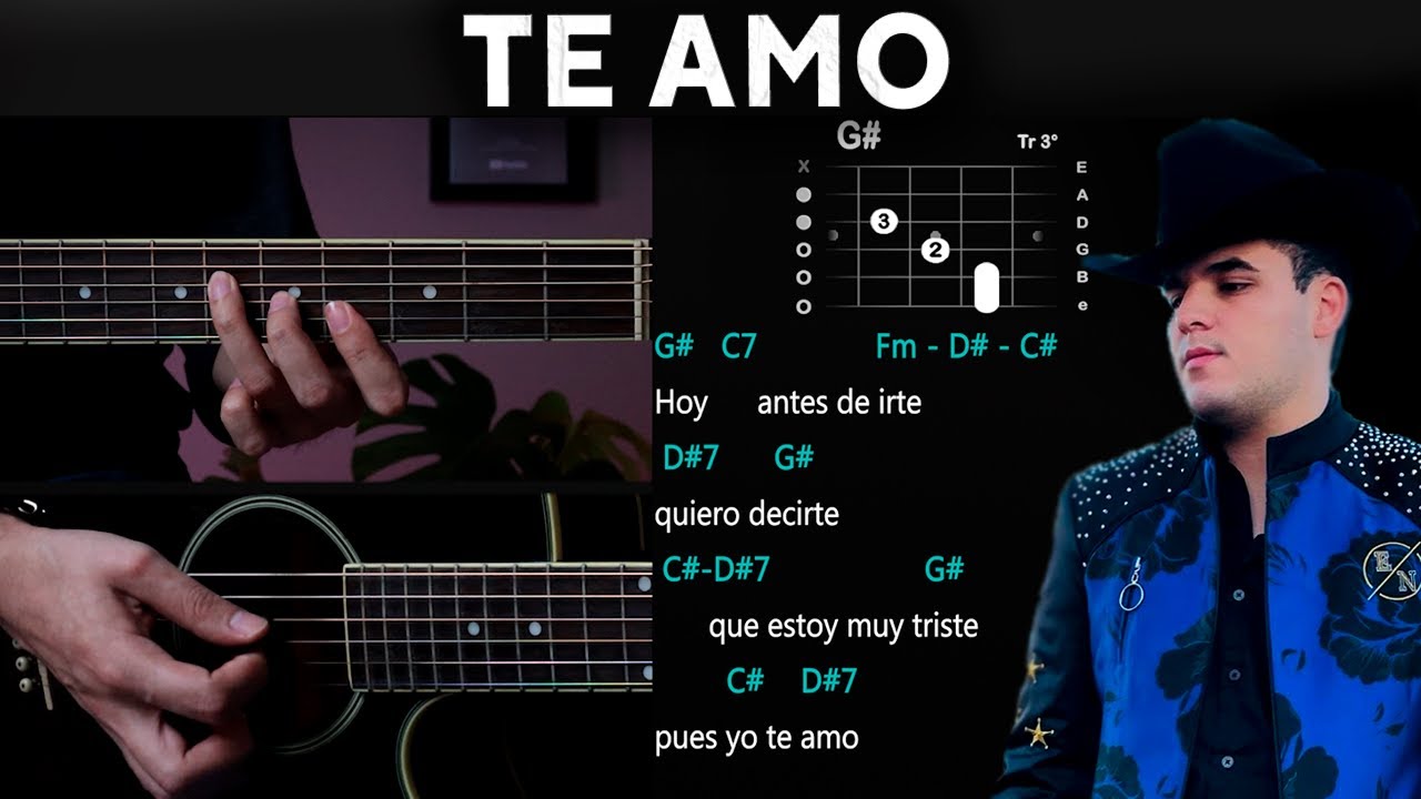 Te Amo Edgardo Núñez Tutorial / DEMO Acordes YouTube