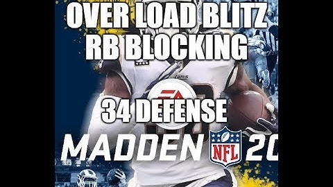 Madden 20 Glitches Cheats and Tips - Overload Blitz - Blocking RB - 34 Defense