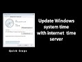 Synchronize windows system time with internet time server