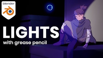 How to Use Lights with Grease Pencil | Blender 2.83 (New Feature!)