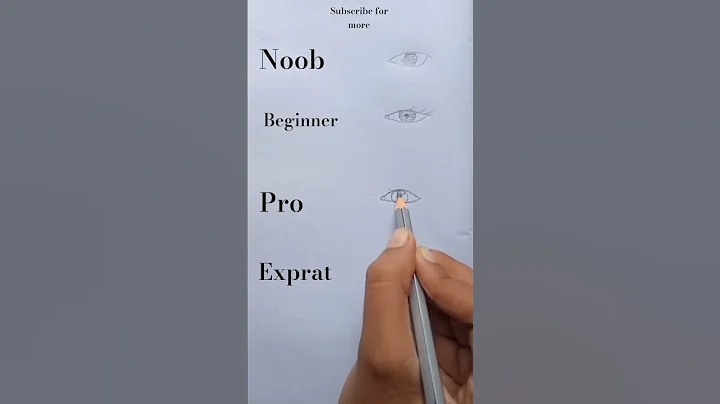 How to Draw Eyes (noob vs beginner vs pro vs experts) #shorts