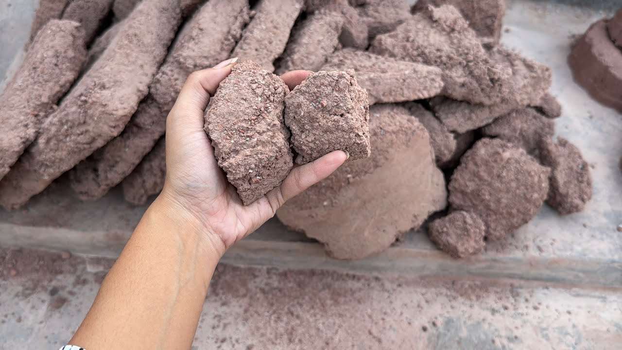 New crumbling vlog with crumbling || stony red dirt ki slabs kiya kmal bni 🔥satisfying