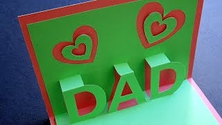 Avec 2 Cartons Il Nous Apprend A Faire Une Carte Pop Up Pour La Fete Des Peres Idees Cadeaux Trucs Et Bricolages