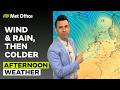24/03/2026 - Rain pushing south - Afternoon Weather Forecast UK – Met Office Weather