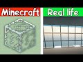 Minecraft glass crash VS Realistic glass crash