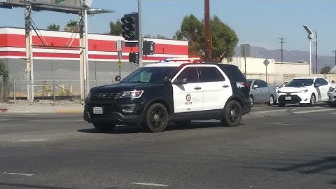LAPD Foothill Units Responding x4