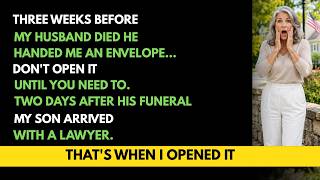 My Dying Husband Handed Me An Envelope And Said Don't Open It Yet — Two Days After His Funeral .....