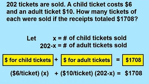 Algebra - Word Problems: With Movie Tickets - DayDayNews