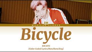 BTS RM Bicycle Lyrics (방탄소년단 알엠 Bicycle 가사) [Color Coded Lyrics/Han/Rom/Eng] Resimi