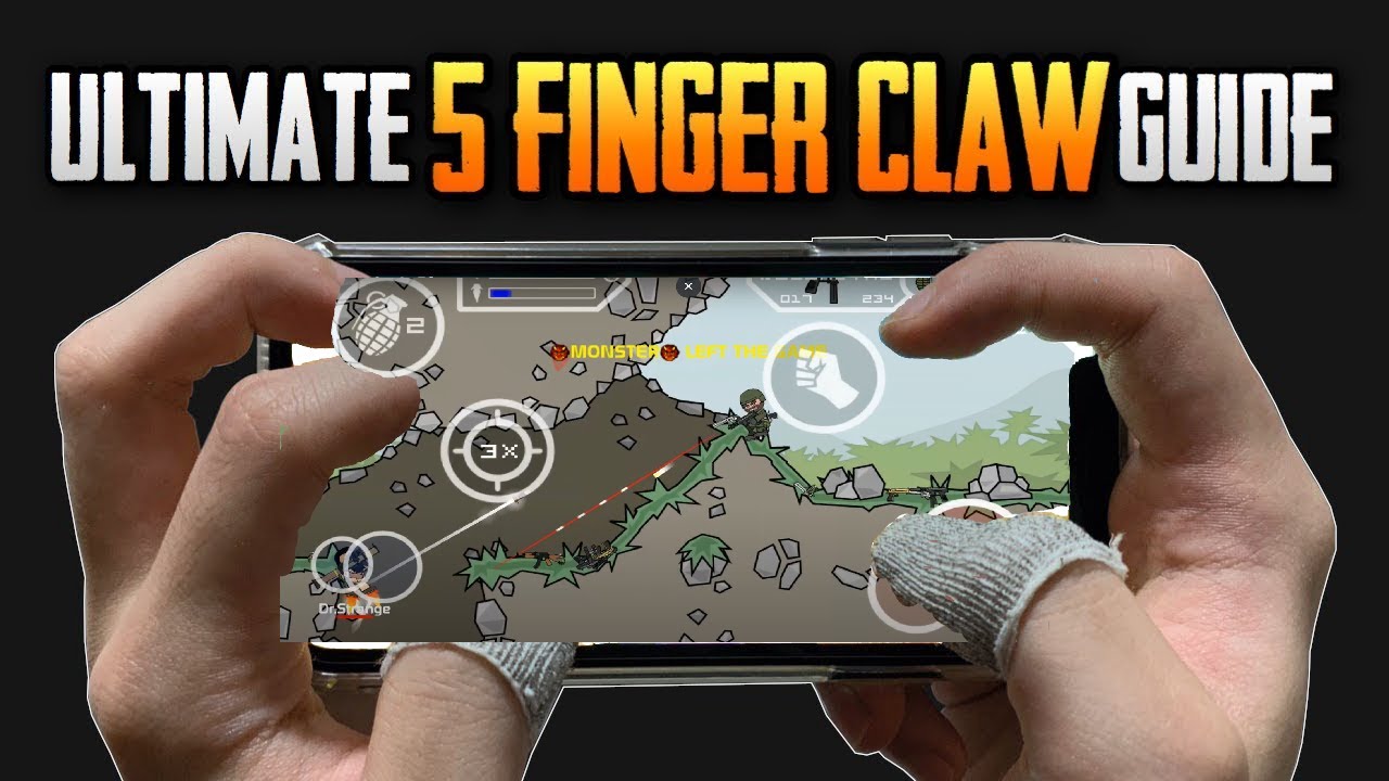 Practising 5 finger claw | NIRU GAMING - Mini Militia