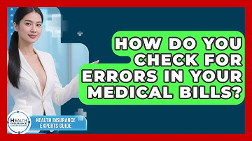 How Do You Check For Errors In Your Medical Bills? - Health Insurance Experts Guide