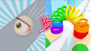 Eyeball Stack VS Toy Spring - All Levels SpeedRun Gameplay Android iOS Ep1