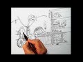 Le cabinet de curiosité / encrage / speed inking /no sketch thumbnail