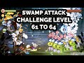 Swamp Attack Challenge Level 61 to 64 New Levels !