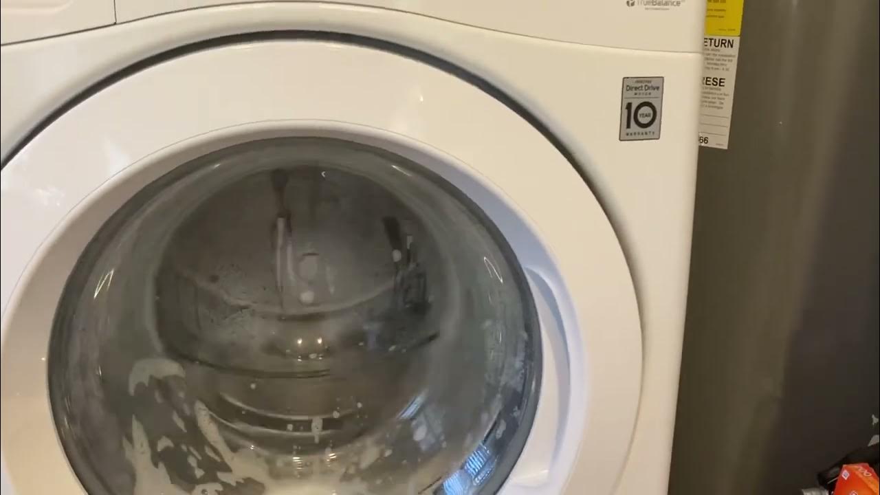 LG WM3400CW BANGING during distribution wash YouTube