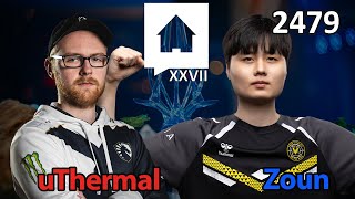 Das SELTSAMSTE PvT -  🇳🇱 uThermal (T) vs 🇰🇷 Zoun (P) - HomeStory Cup XXVII - Starcraft 2 - 2479