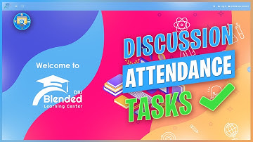 DIU Blended Learning Center | Discussion Forum, Attendance in Bangla (বাংলা)