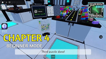 Roblox TERMINAL ESCAPE ROOM CHAPTER 4 BEGINNER MODE Walkthrough [Trial & Error]