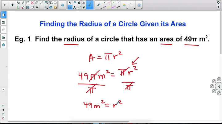 Finding the Radius of a Circle Given its Area