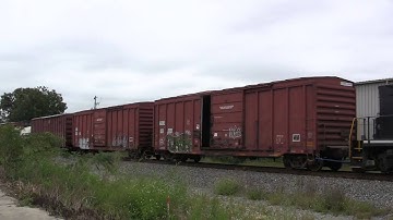 Norfolk Southern G-68 with NS GP40-2 3096 and CSX A783-24 with CSX GP40-2 6048 leading