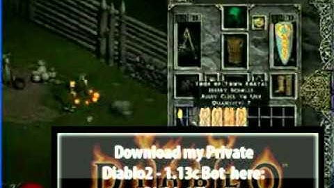 Download PRIVATE Diablo 1.13c Bot - Diablo 2 bot working 2010.mpg