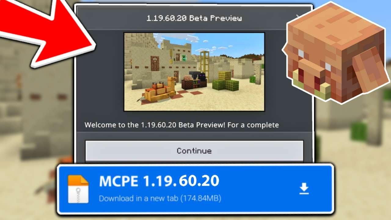 How to download Minecraft Bedrock 1.19.60.20 beta and preview