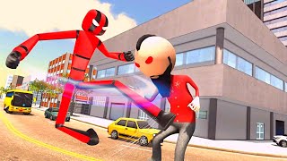 New Stickman VS Vegas Gangster Rope Hero Fighting Crime Simulator #23 Android Gameplay By Games Zone screenshot 2