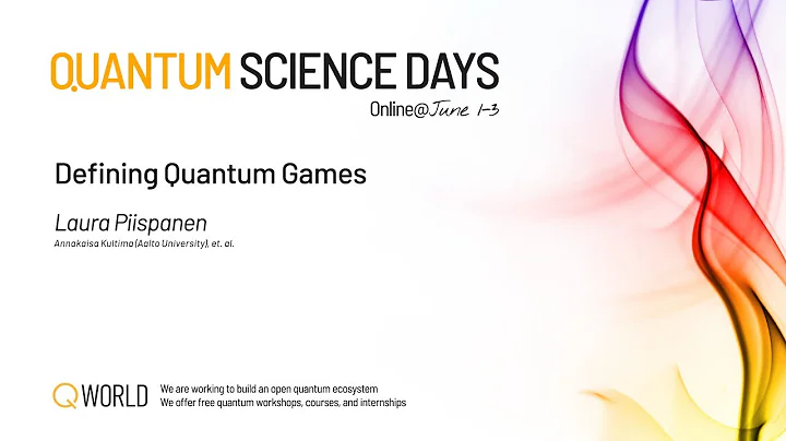 Defining Quantum Games | QSD 2022