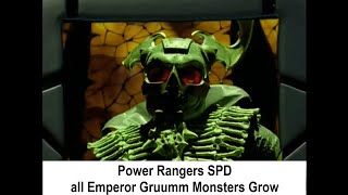 Power Rangers SPD all Emperor Gruumm Monsters Grow \u0026 all Troobian Empire Robots (ENG DUB)