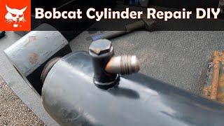 Bobcat hydraulic cylinder weld repair DIY