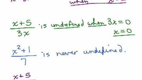 Rational Expressions 1 - Introduction