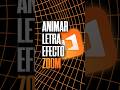 Animar Letra en #propresenter efecto Zoom