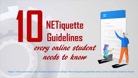 10 NETiquette Guidelines in ONLINE CLASS