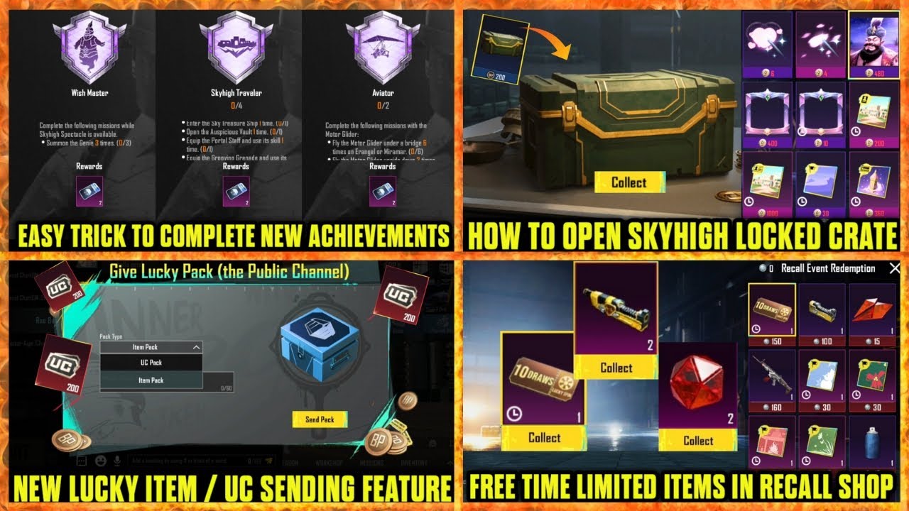 Easy Trick to Complete Bgmi New Achievements How to Open Locked Crate
