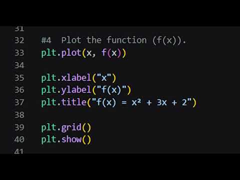 Calculus & Derivatives in Python | NumPy, SymPy & Matplotlib - Exercise 1