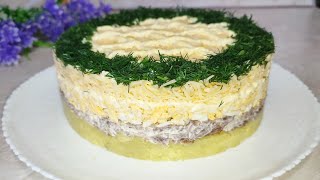 Мой муж просит готовить этот салат 3 раза в неделю. Самый вкусный и лёгкий салат Мужской каприз