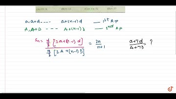 If the ratio of the sum of n terms of two AP