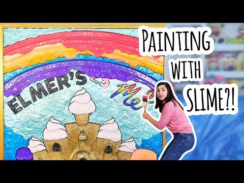 I Made A HUGE Slime Art Masterpiece – #ElmersWhatIf Slime Challenge