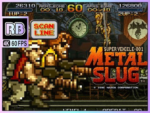 1996 [RBM 4K 60fps] メタルスラッグ / Metal Slug 2Players Nomiss