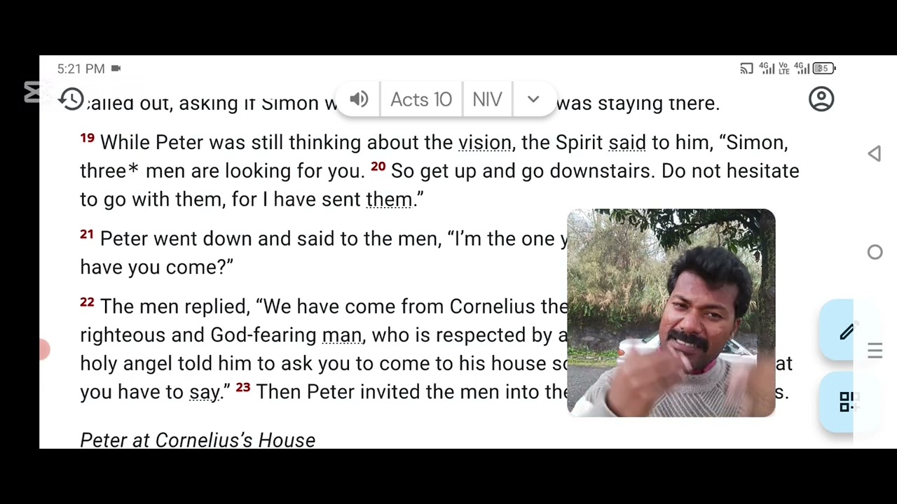 Reading#80||Acts chapter 10||English Bible with Urdu translation|| Waheed Anthony