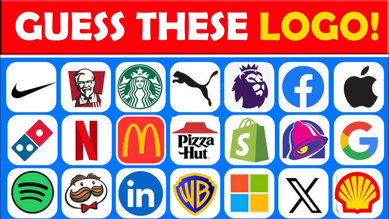 Guess the Logo Quiz | Can You Guess the 100 Logos? | Pandit Puzzle