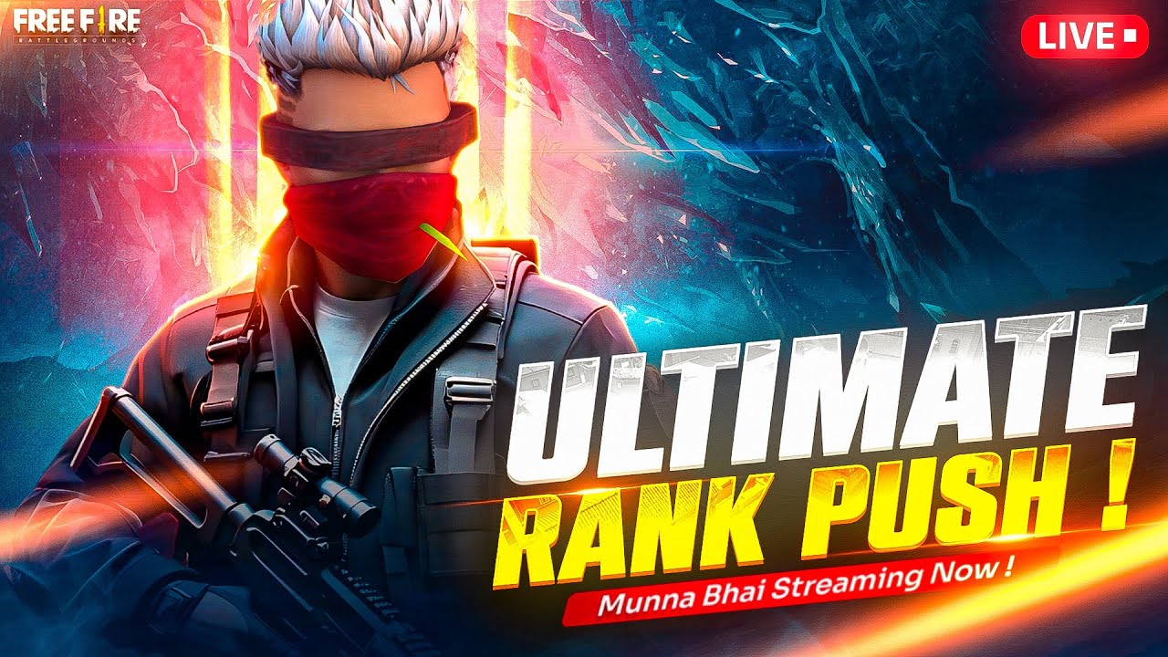 Grandmaster Live Rank Push Free Fire Telugu - Munna Bhai is Live ...